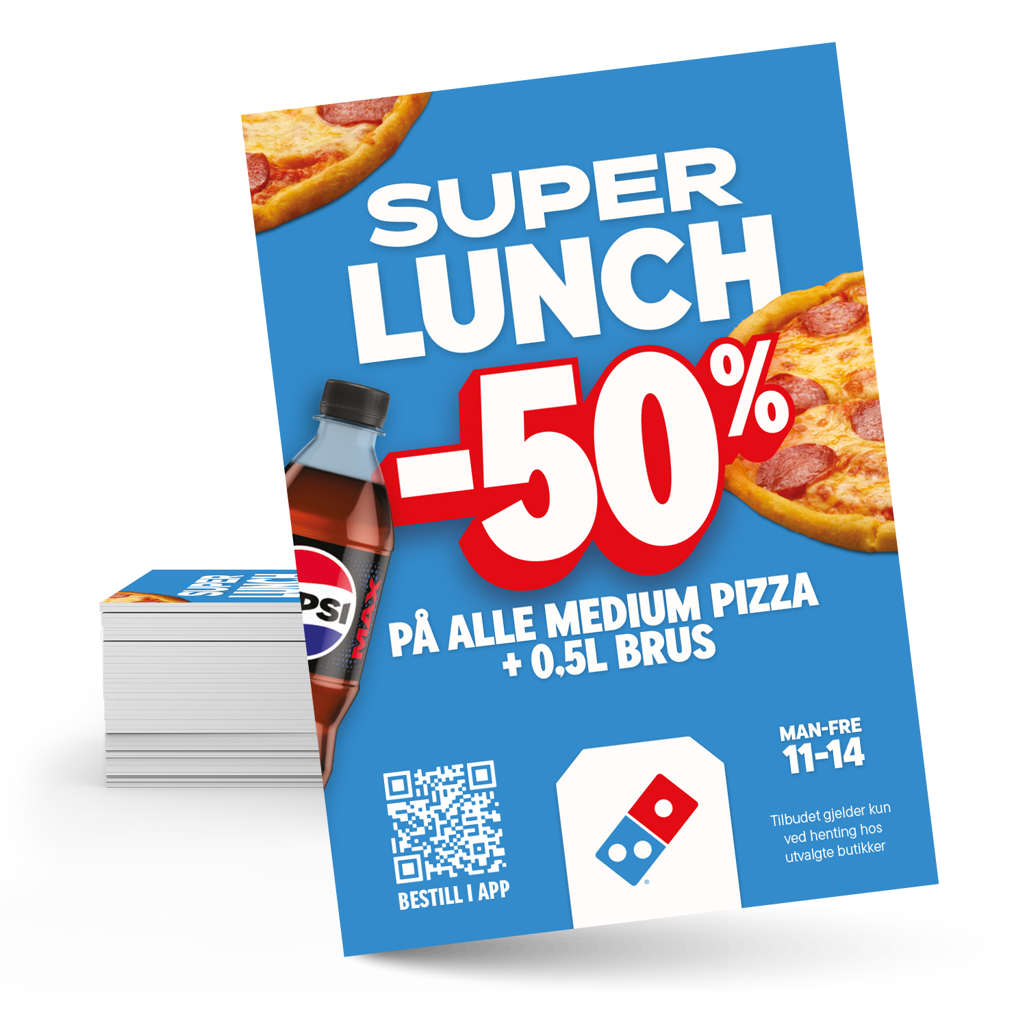 Dominos Super Lunch Flyer A7
