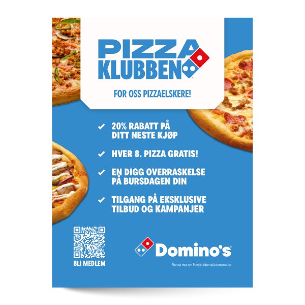 Pizzaklubben Gatebukktrekk 93x125cm