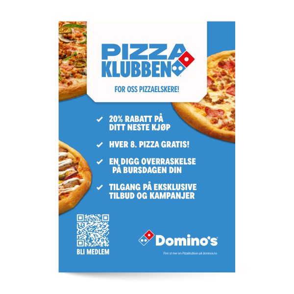 Pizzaklubben Plakat 70x100cm