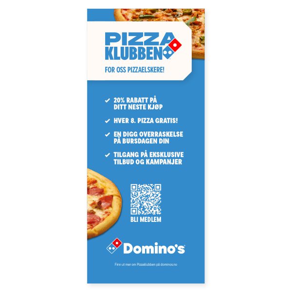 Pizzaklubben Rollup 85x200cm