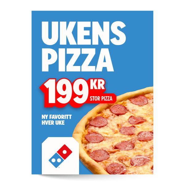 UkensPizza Gatebukktrekk 93x125cm