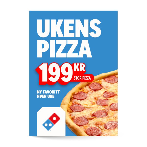 Ukens Pizza Plakat 70x100cm